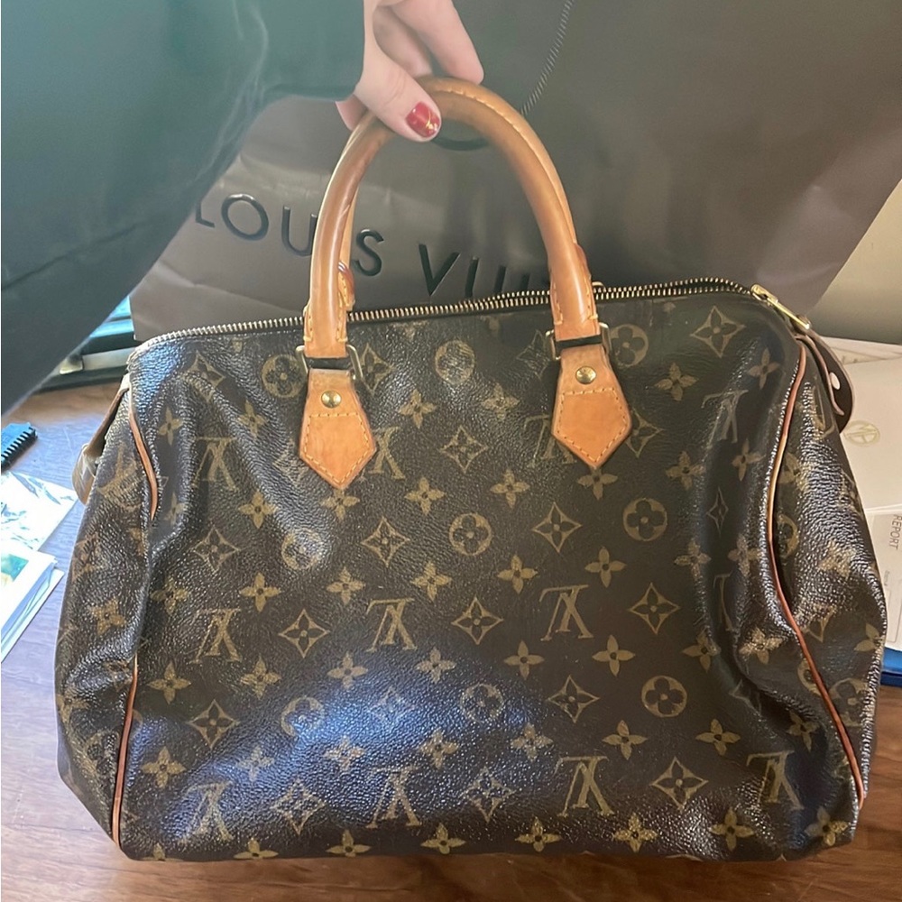 Sold via Merc ❌ Louis Vuitton • Classic Monogramm Logo Speedy 30 EXC. Condition - Picture 6 of 7